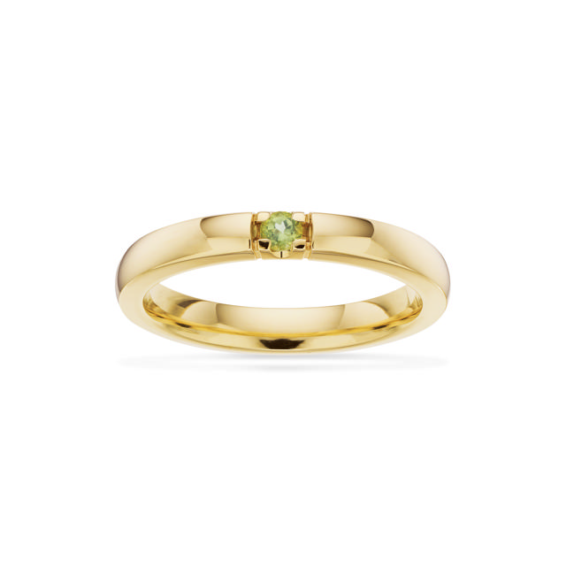 Grace Ring 14 kt. rd. 1x0,07 peridot