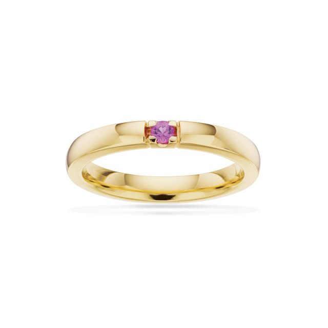 Grace Ring 14 kt. rd. 1x0,07 pink safir
