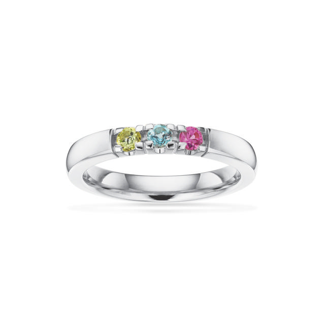 Grace Ring 14 kt. hv. 3x0,07 mix
