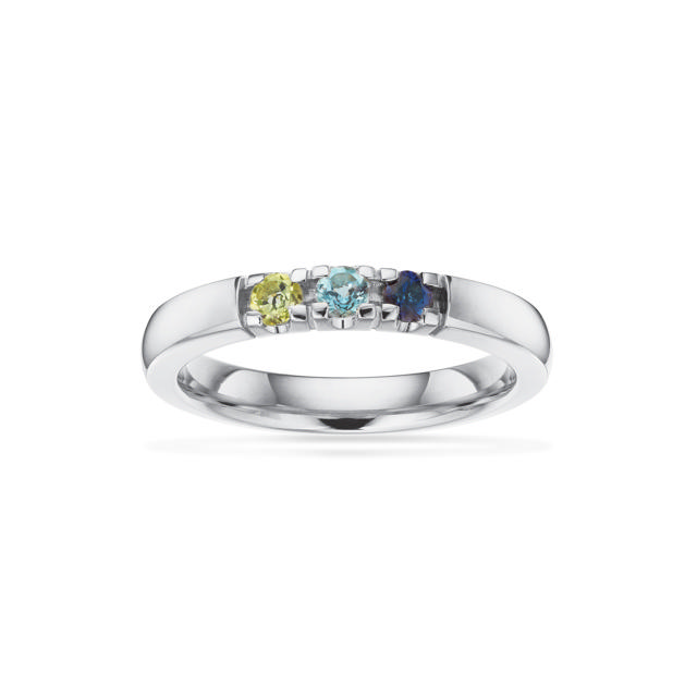Grace Ring 14 kt. hv. 3x0,07 mix