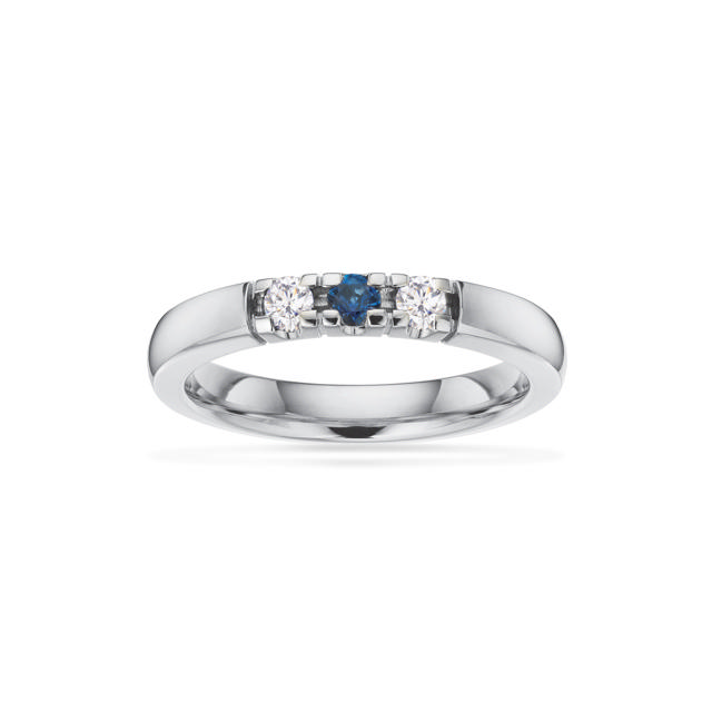 Grace Ring 14 kt. hv. 3x0,07 mix