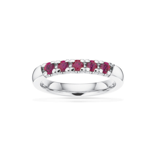 Grace Ring 14 kt. hv. 5x0,07 rubin