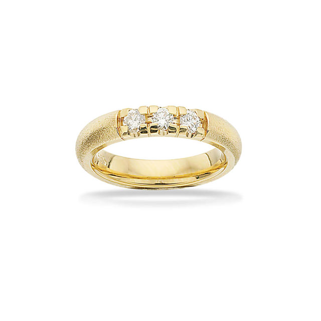 Grace Ring rustik 14 kt. rd. 3x0,09 H-W/SI