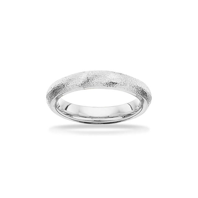 Grace Ring rustik 14 kt. hv. u/sten