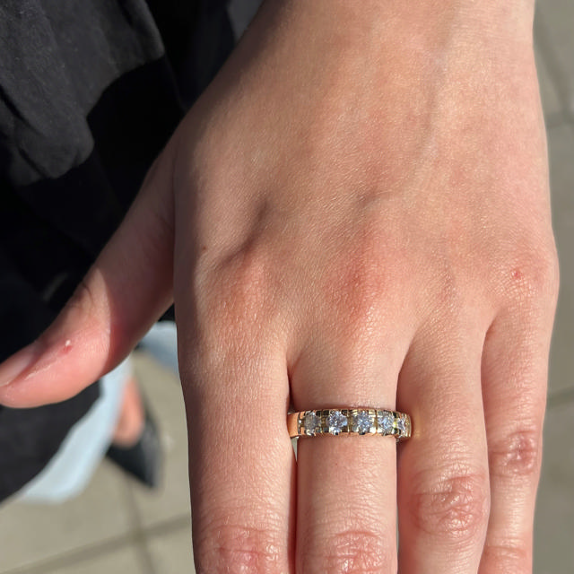 *Grace Ring 14 kt rd 5x0,15 H-W/SI