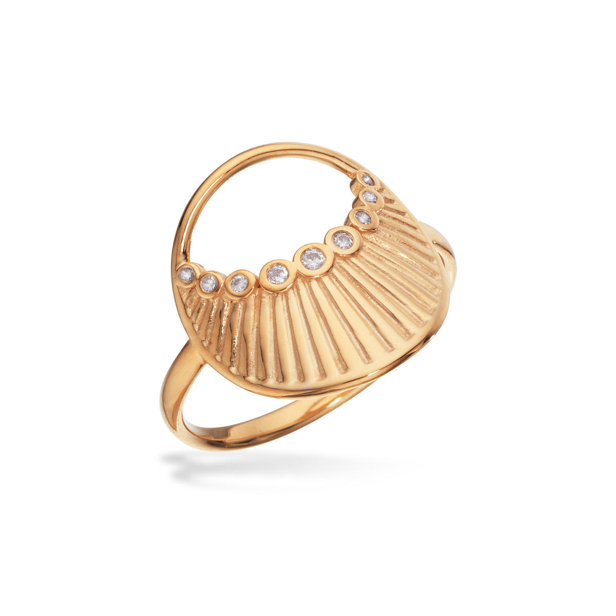 Ring zir. 925 goldplated
