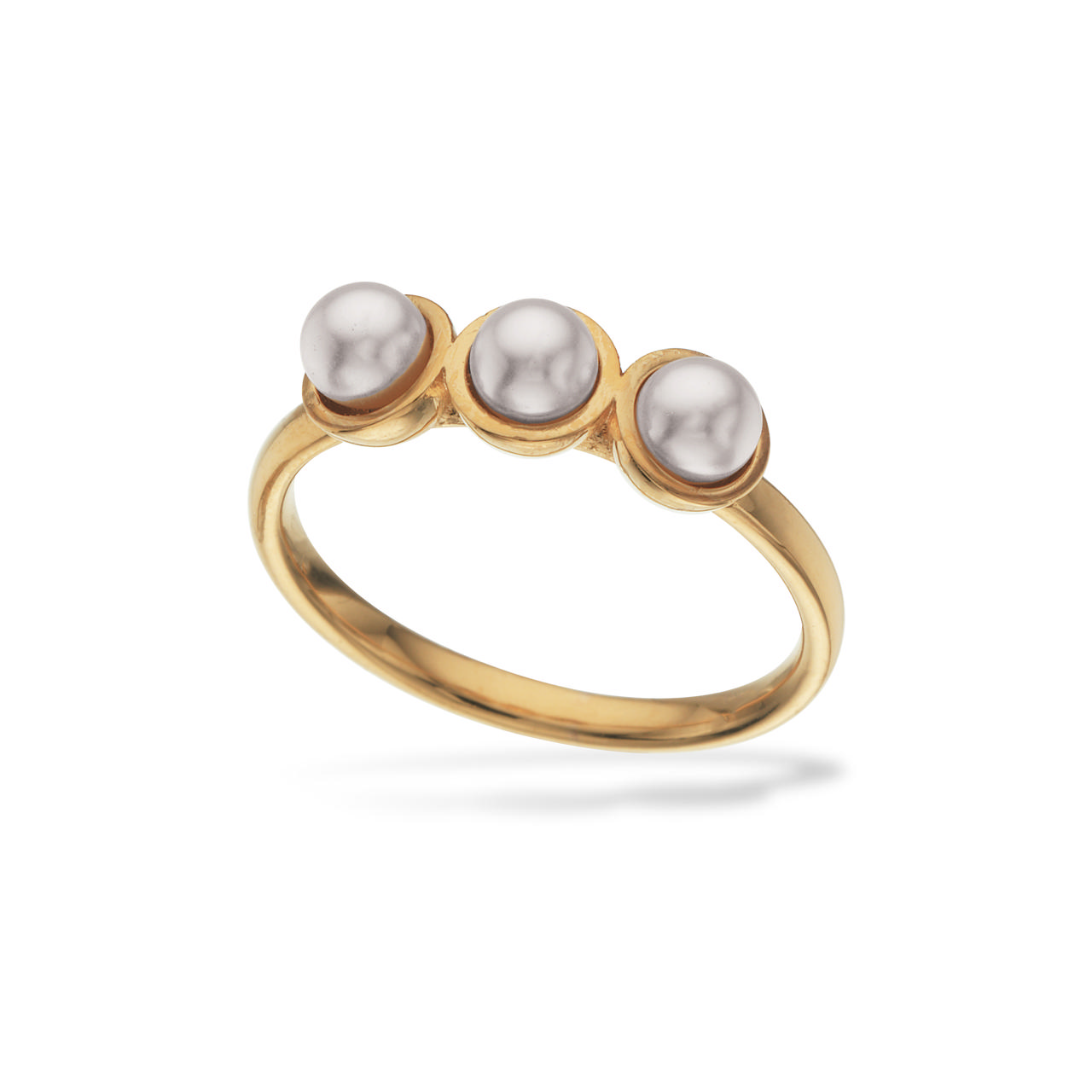 Ring pearl 925 goldplated