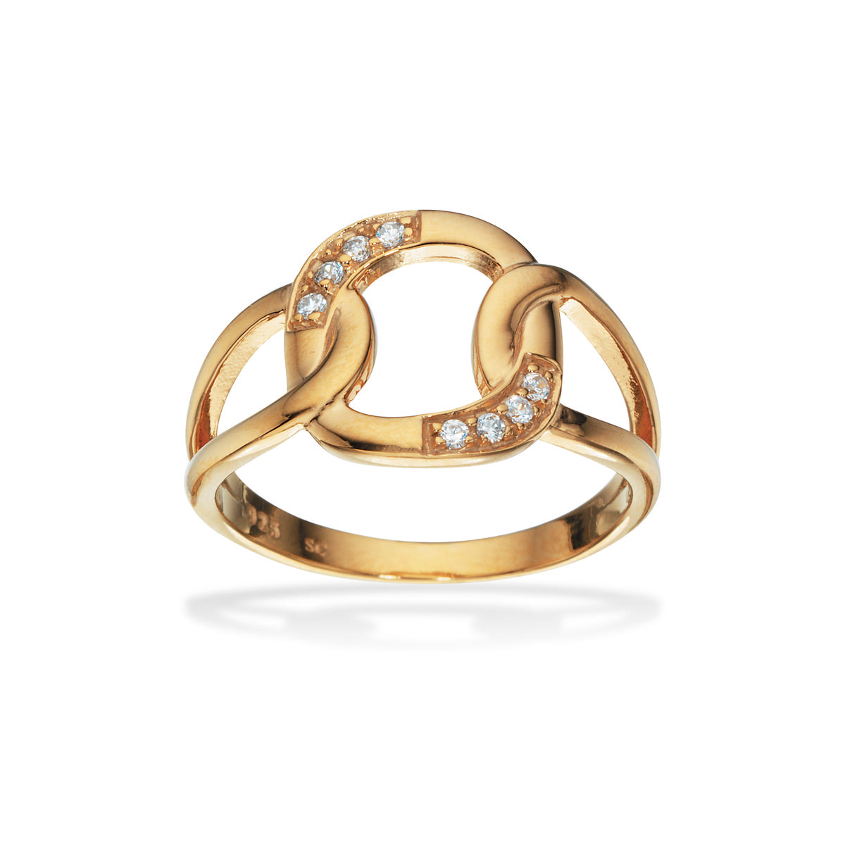 Ring zir. 925 goldplated