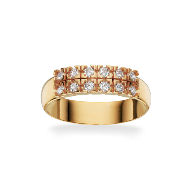 SoHo ring db. rk. cubic zir. sølv fg.