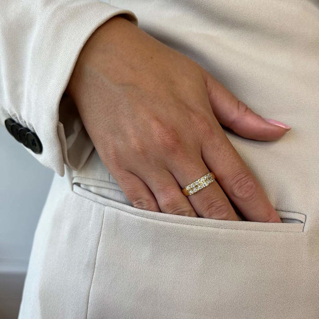 SoHo ring db. rk. cubic zir. sølv fg.