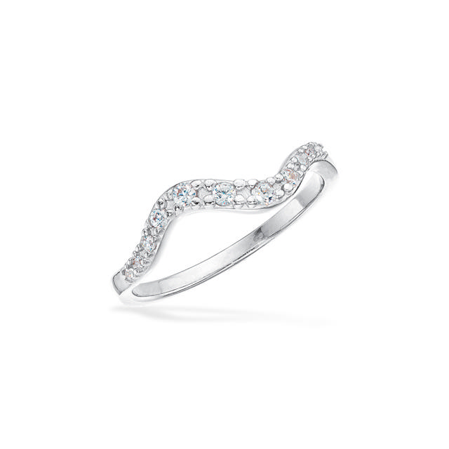SoHo ring cubic zir. sølv pt.
