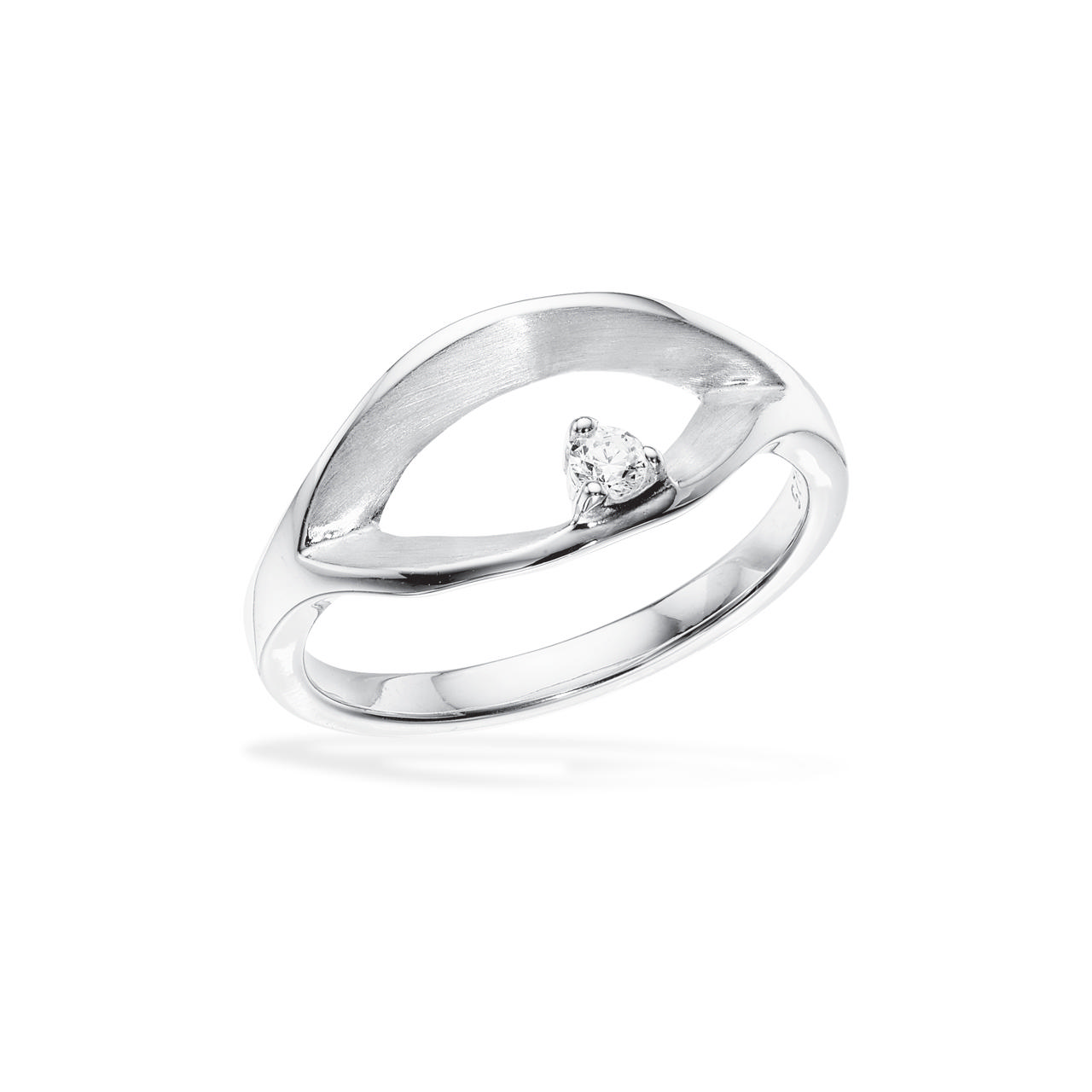 Ring matt/polished zir. 925