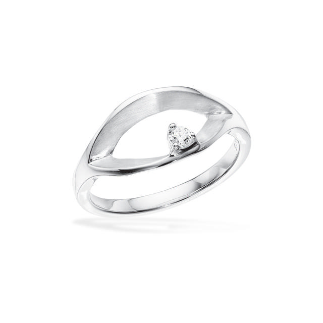 Ring matt/polished zir. 925