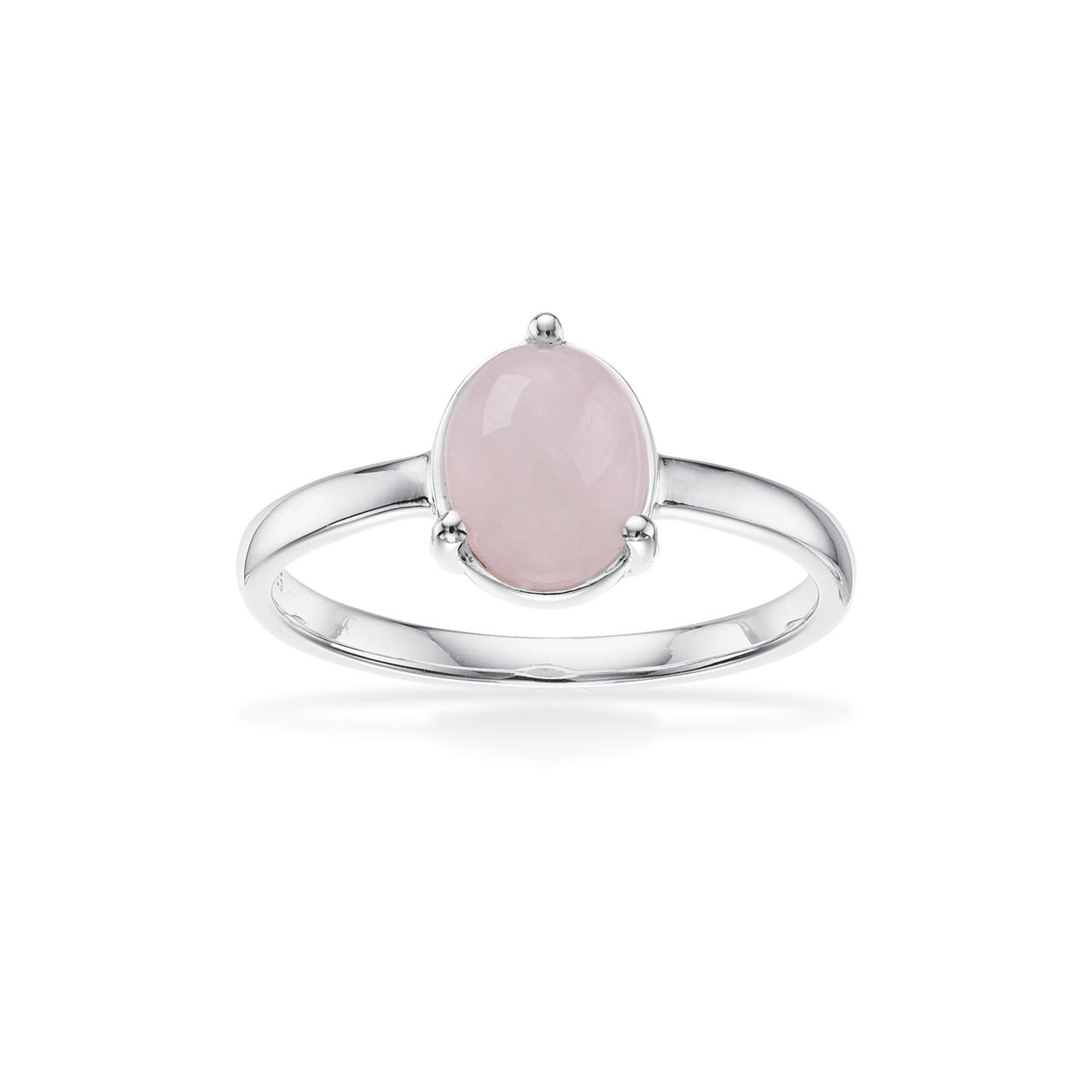 Ring rose quartz zir. 925