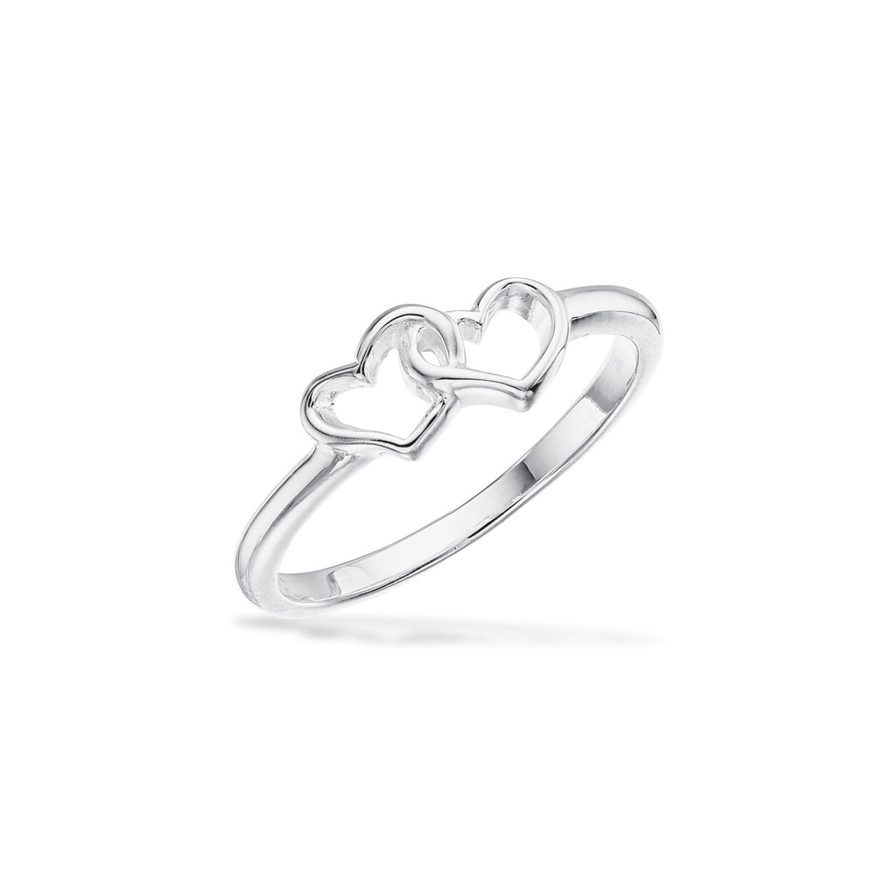 *Pigering dobbelthjerte 46-52 sølv