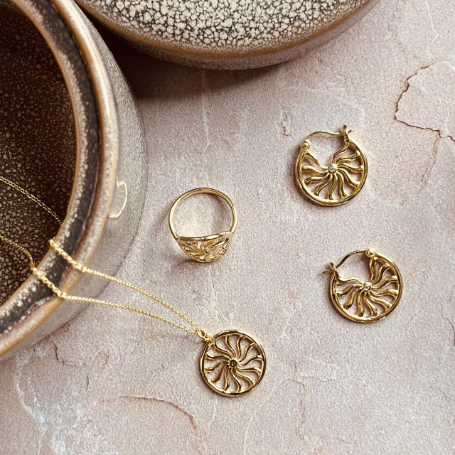 Ring zir. 925 goldplated