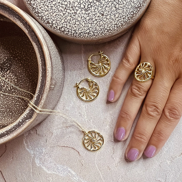 Ring zir. 925 goldplated