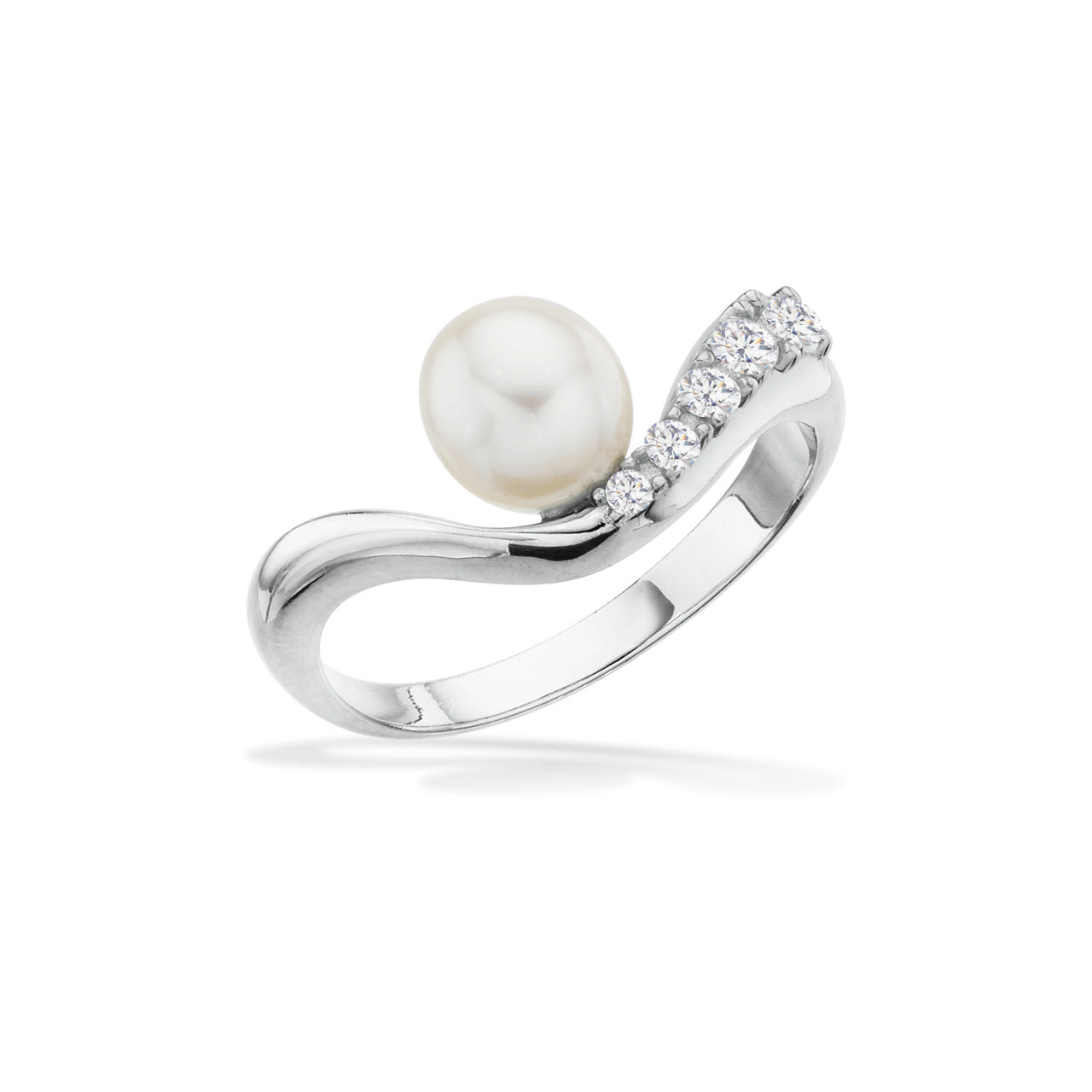 Ring fwp. zir. 925 platinium