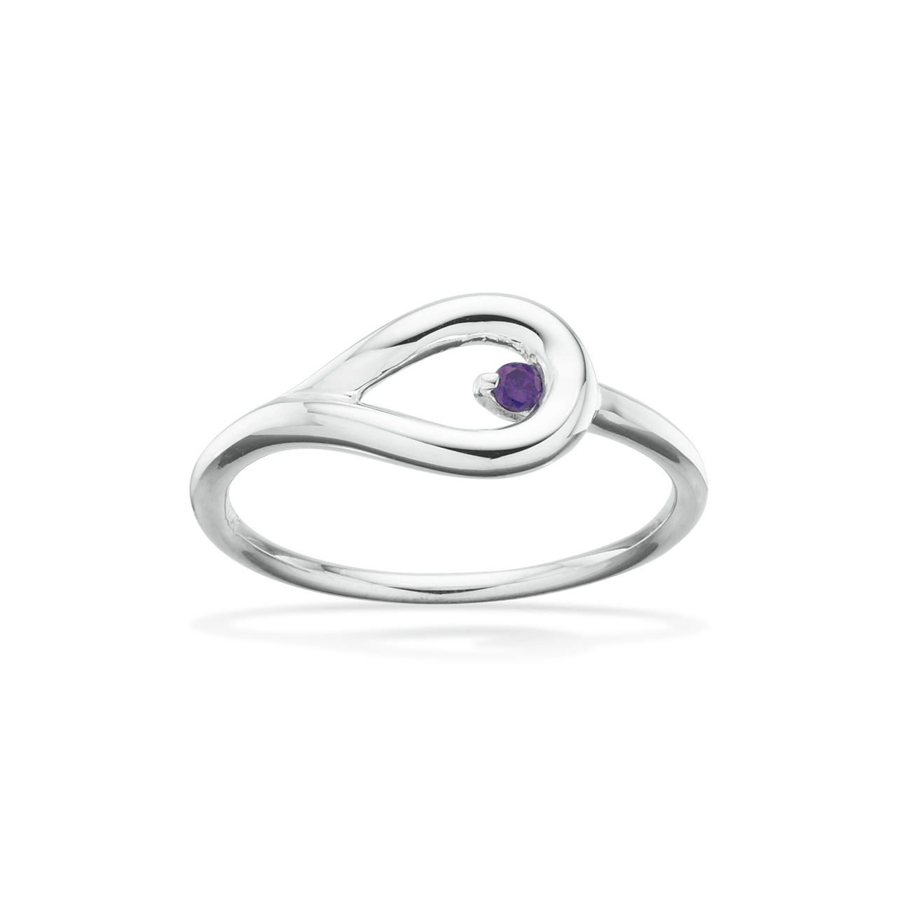 Ring purple zir. 925