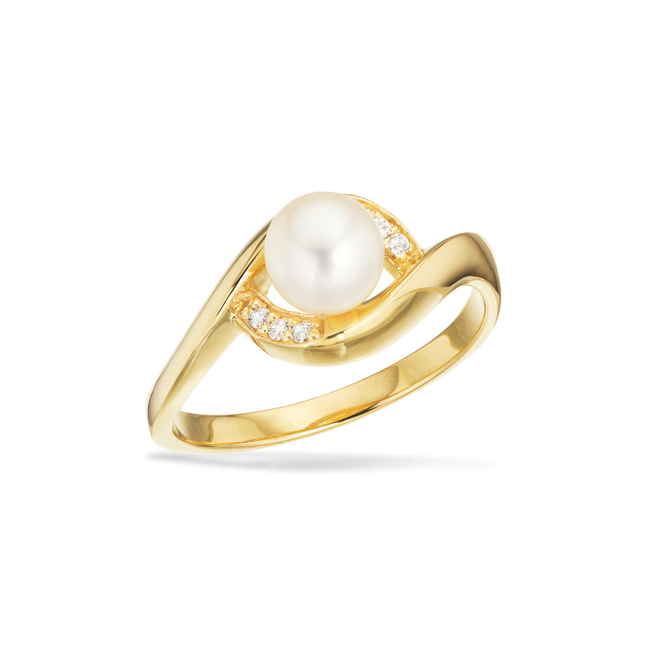 Ring fwp./zir. 925 goldplated