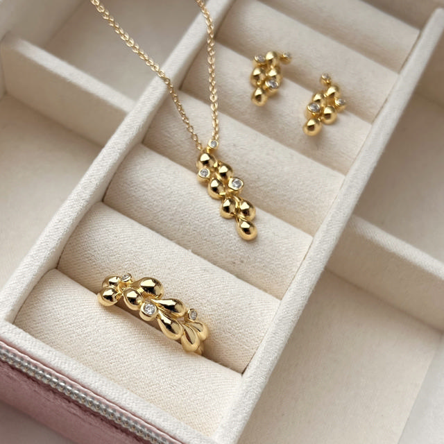 Ring zir. 925 goldplated