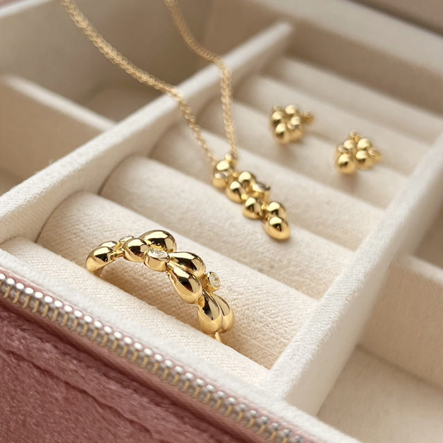 Ring zir. 925 goldplated