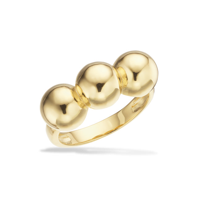 Ring kugler sølv fg.