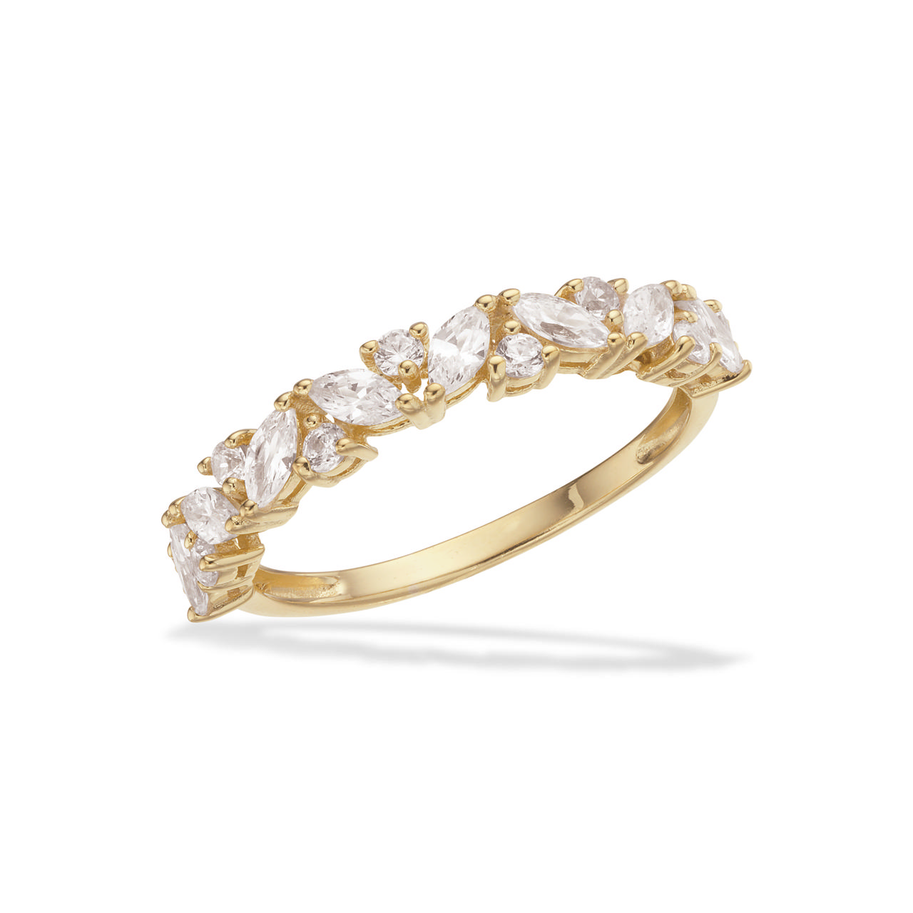 Ring cubic zir. sølv fg.
