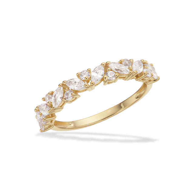 Ring cubic zir. sølv fg.