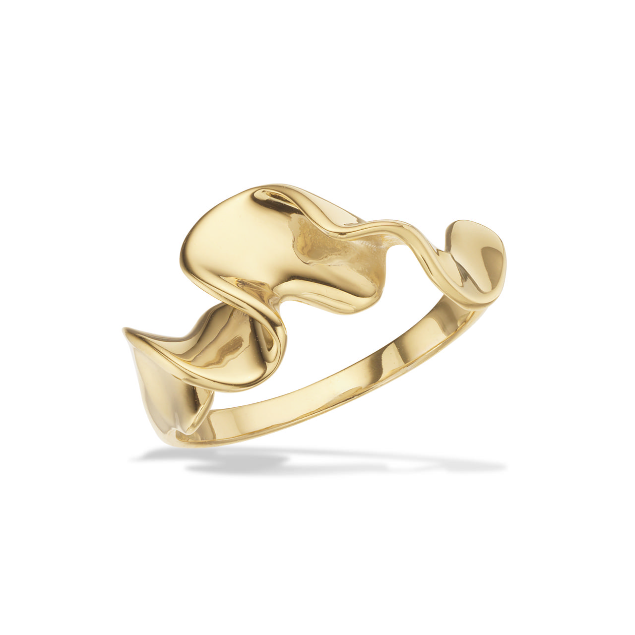 *Ring wave sølv fg.