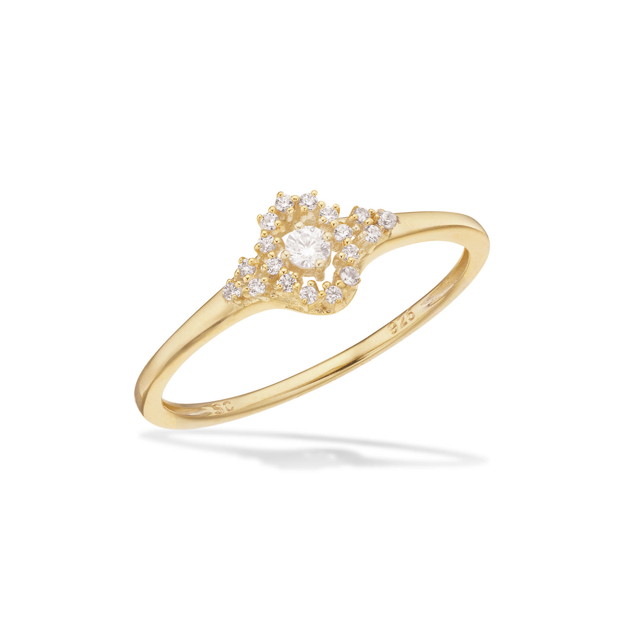 *Ring cubic zir. sølv fg.