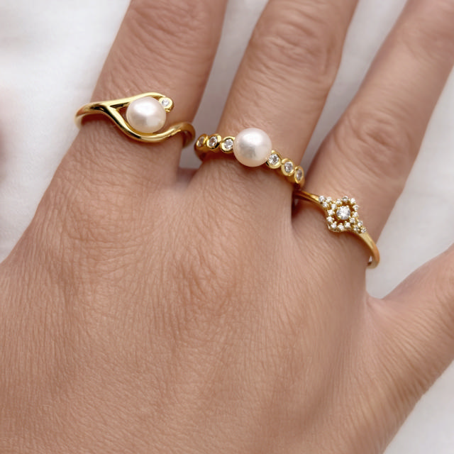 *Ring cubic zir. sølv fg.