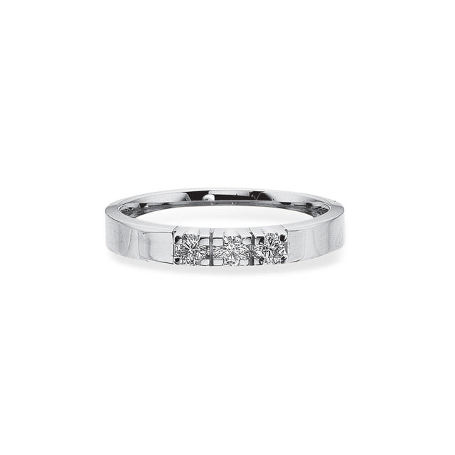 Grace Ring m/gr.14 kt.hv.3x0,07 H-W/SI