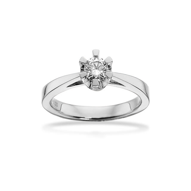 Prinsesse ring 0,30 H-W/VVS 14 kt