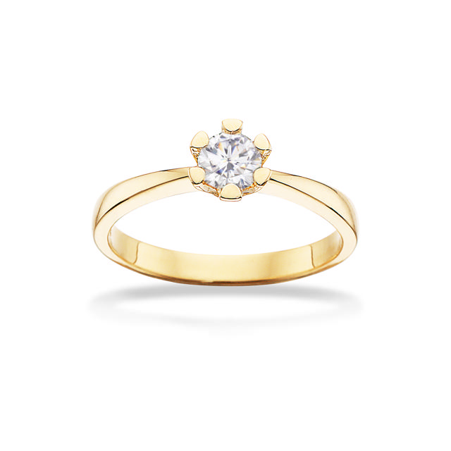 *Vida ring 0,35 H-W/P1 14 kt
