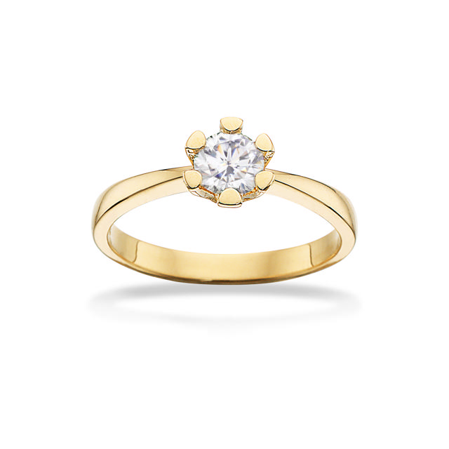 *Vida ring 0,50 H-W/P1 14 kt
