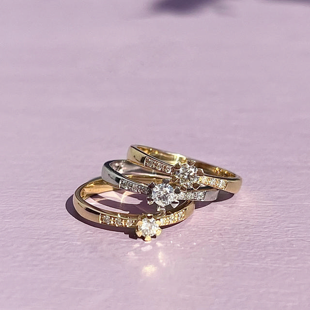 Vida Darling ring 0,15 +0,04 H-W/P1 8 kt