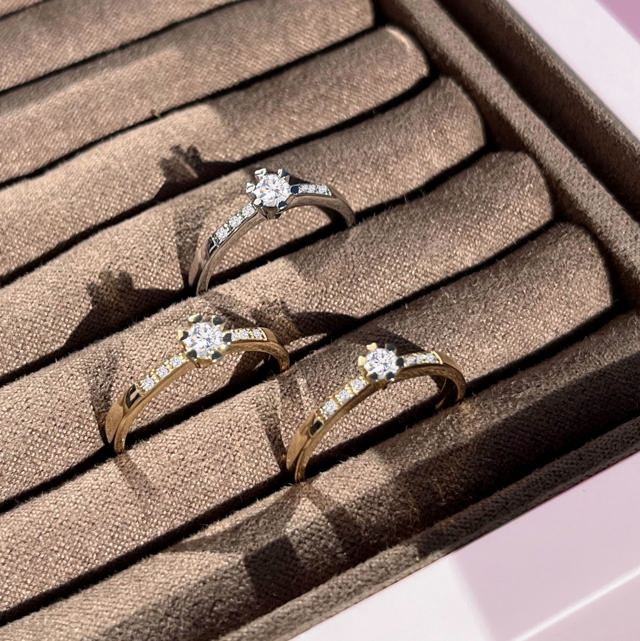 Vida Darling ring 0,15 +0,04 H-W/P1 8 kt