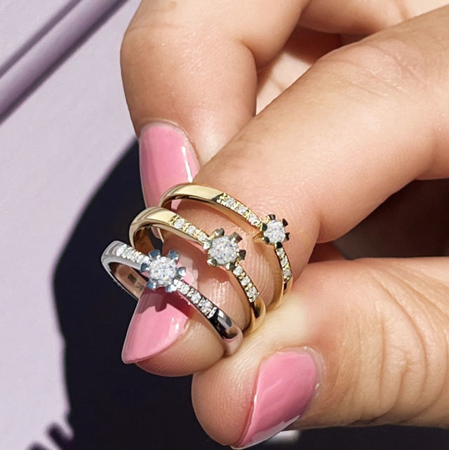 Vida Darling ring 0,15 +0,04 H-W/P1 8 kt