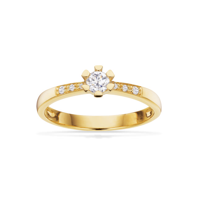 Vida Darling ring 0,20 +0,04 H-W/P1 14 kt