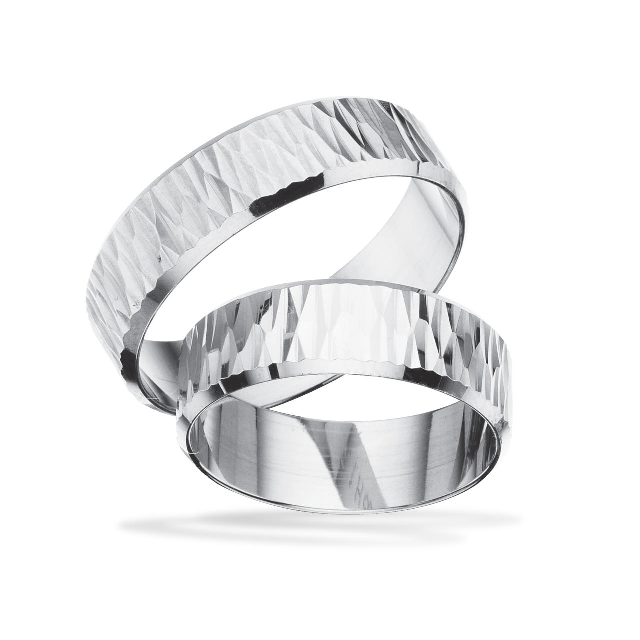 Hjerteringe 14 kt. hv