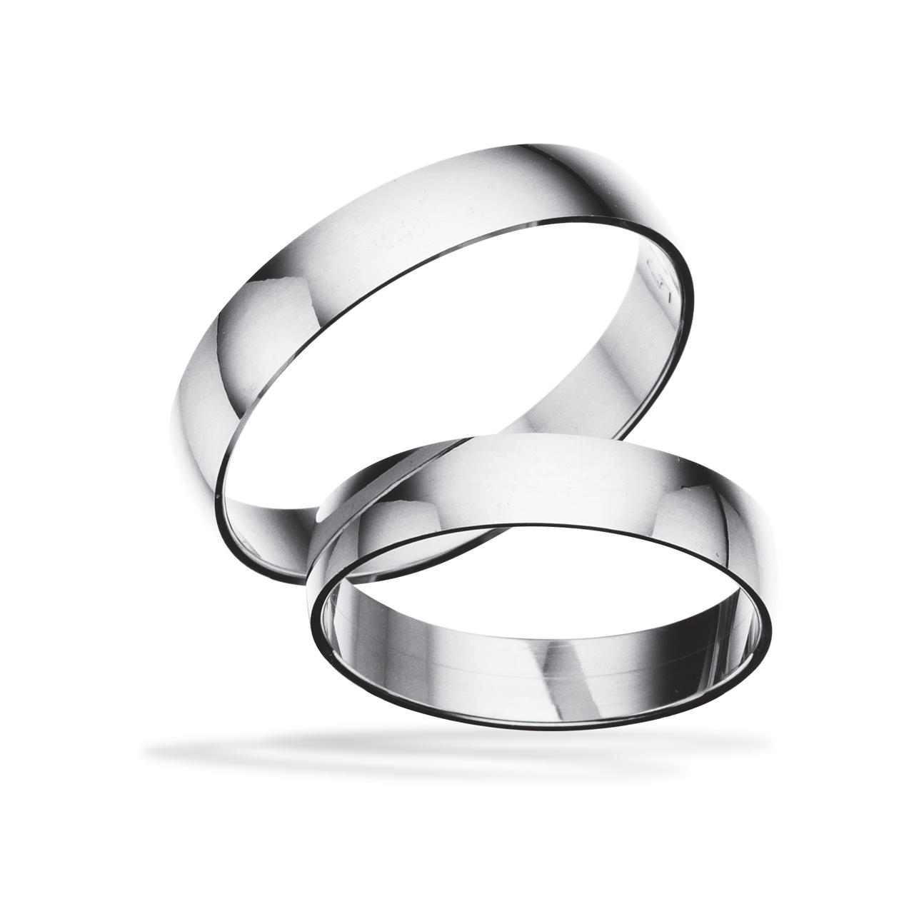 Hjerteringe 14 kt. hv