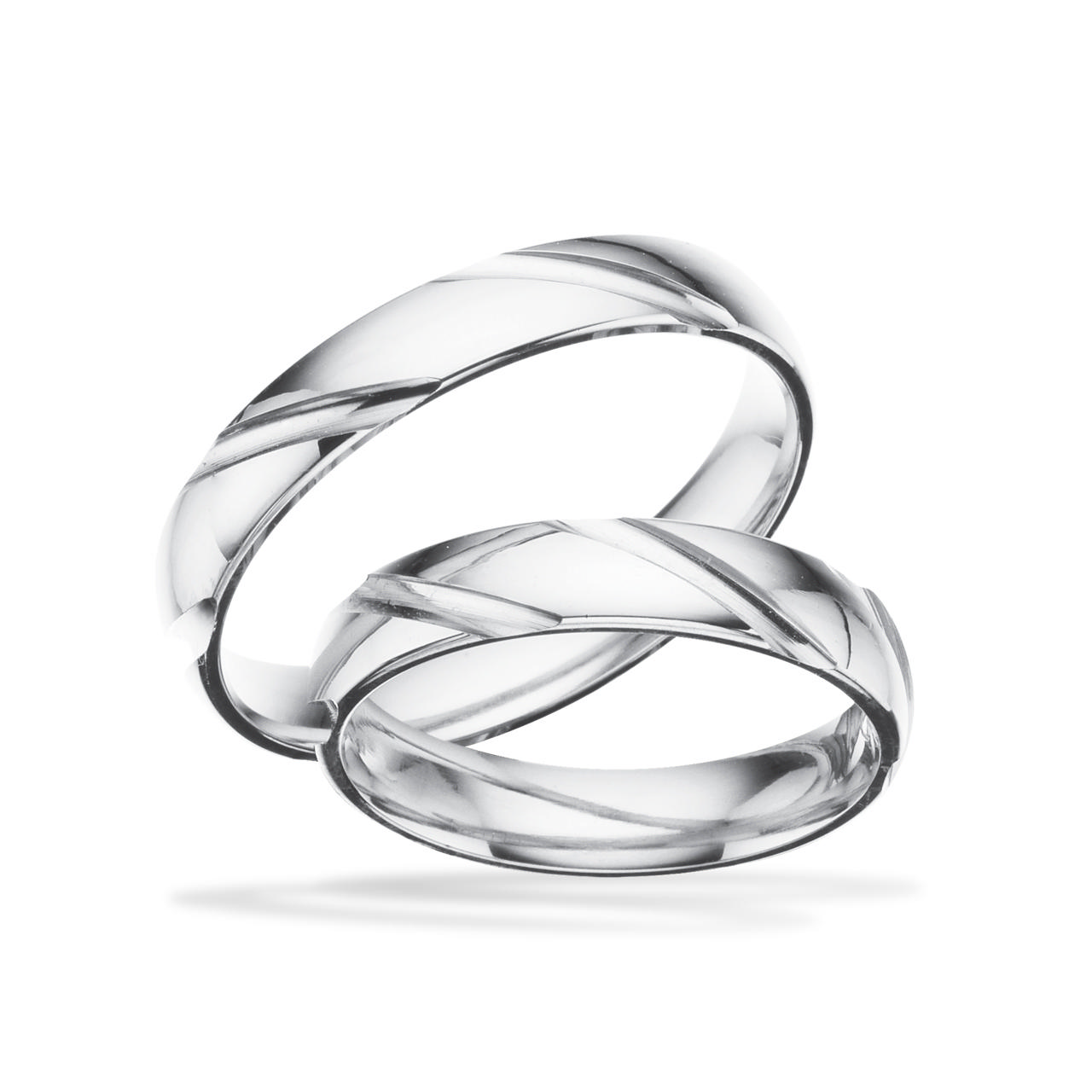 Hjerteringe 14 kt. hv