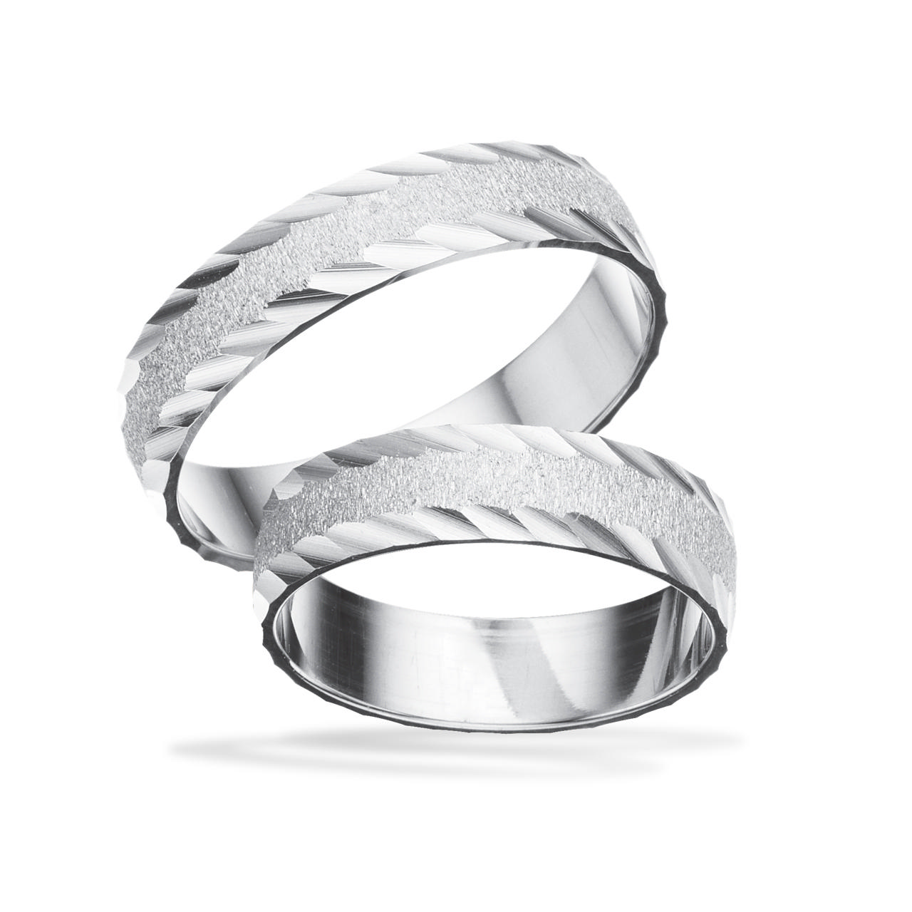 Hjerteringe 14 kt. hv