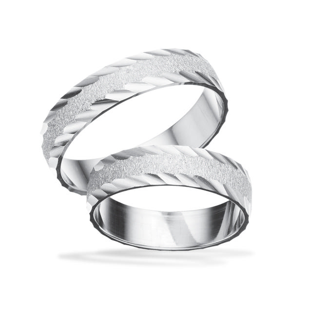 Hjerteringe 14 kt. hv