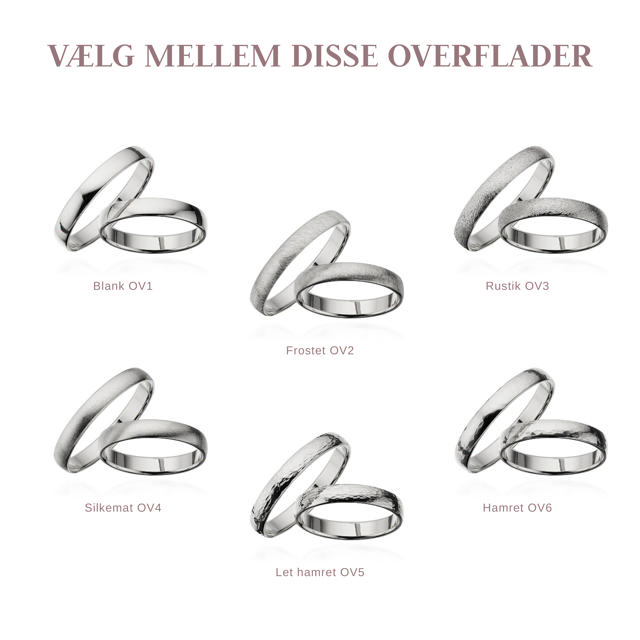 Hjerteringe 3,5 mm. sølv