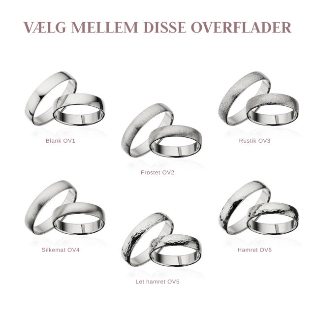 Hjerteringe 4,5 mm. sølv