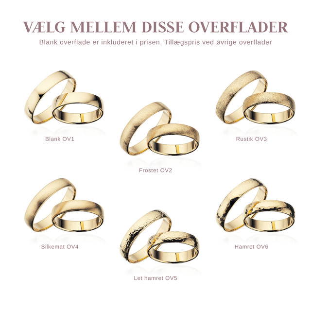 Hjerteringe 4,5 mm. 14 kt.