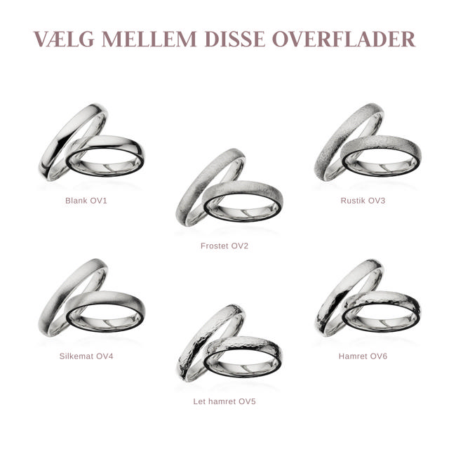 Hjerteringe 3,5 mm. sølv