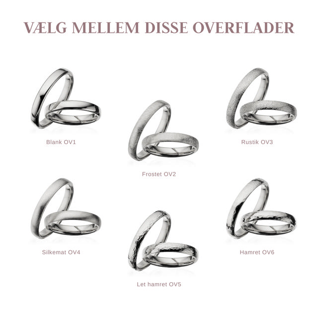 Hjerteringe 3,5 mm. sølv